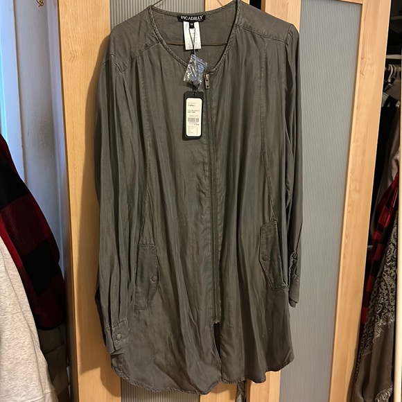 Picadilly YM583 Grey Mist Top - Picture 3 of 7